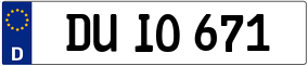 Truck License Plate